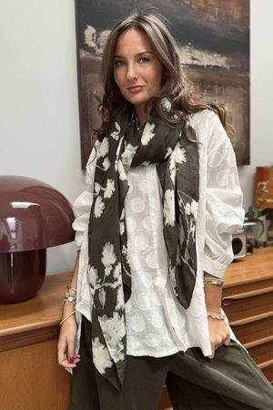 Laundry B Wicklow Scarf Deep Moss /10 =